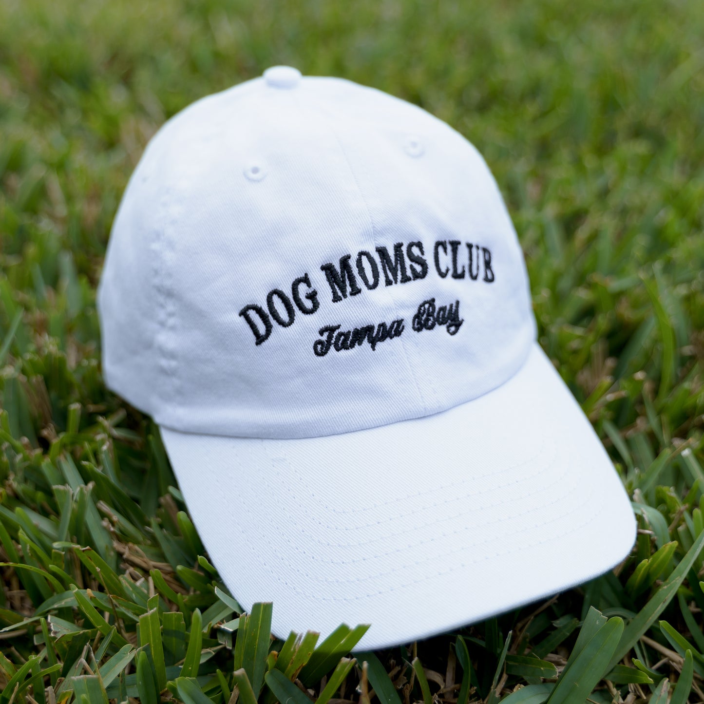 Dog Moms Club Hat - White