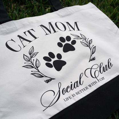 Cat Mom Social Club Tote