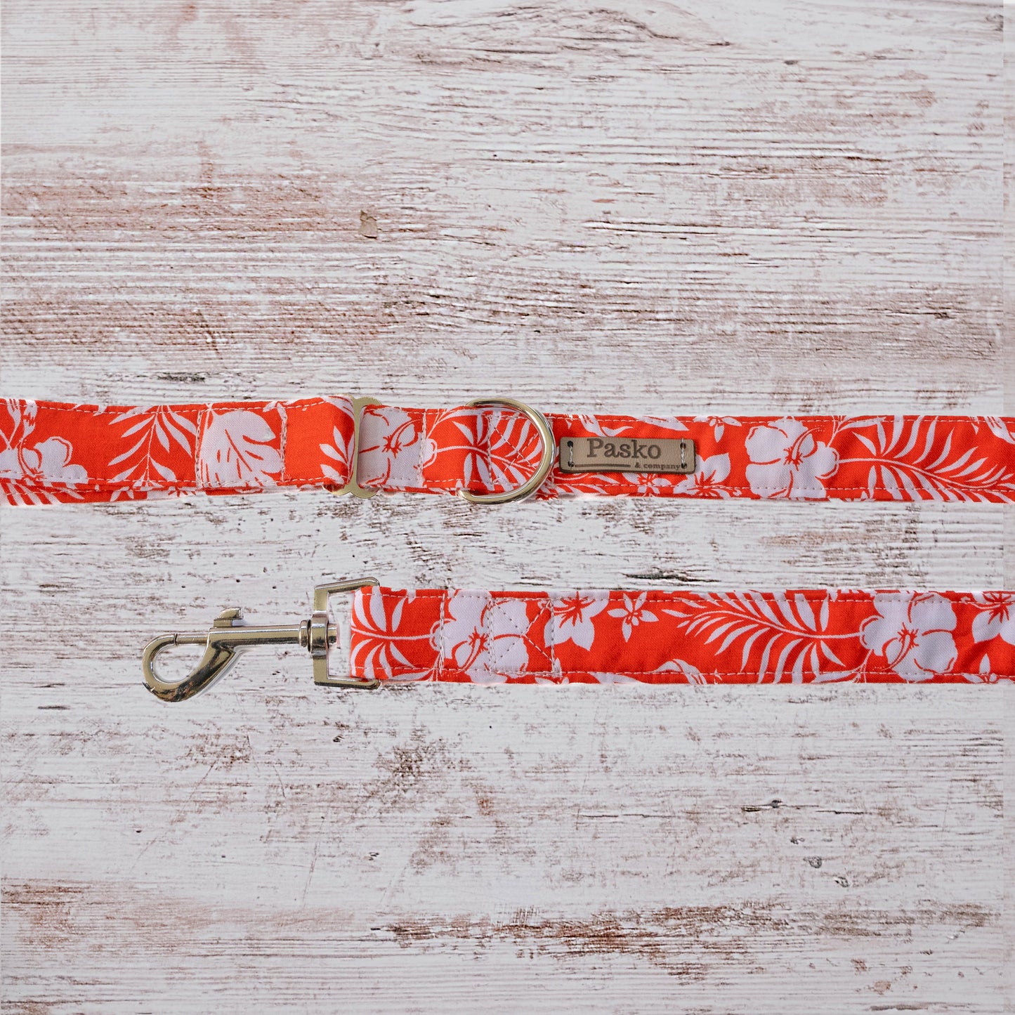 Orange Hawaiian Leash