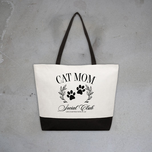 Cat Mom Social Club Tote