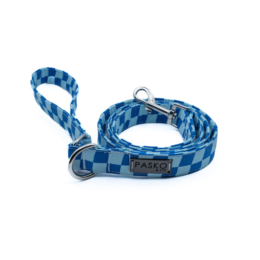 Blue Checkered Leash
