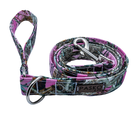 Pink Tree Camo Leash